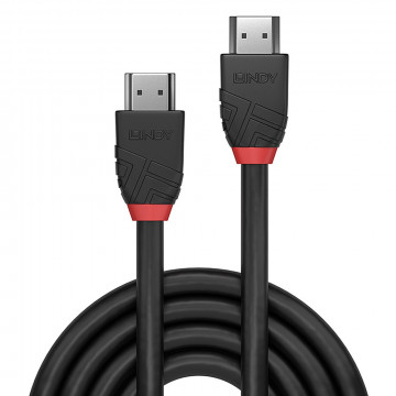 HDMI Laidas - LINDY Black Line HDMI Didelės Spartos M/M, 4096x2160@60Hz, 1 m, Juodas