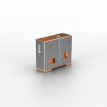 USB Priedas - 10vnt USB A Prievado Blokatorių, Apsaugantys Type C Prievadus, Oranžinė