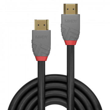 HDMI Laidas - LINDY Anthra Line HDMI Laidas M/M, Standartinis, 7.5 m, Juodas