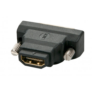 Adapteris - LINDY HDMI F/M į DVI-D M Adapteris, 1920x1200, Auksiniai Kontaktai, Juodas