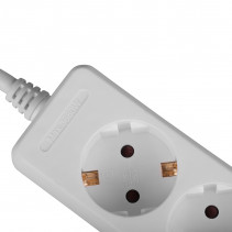Prailgintuvas - LINDY 6 Schuko Lizdų Prailgintuvas, Baltas