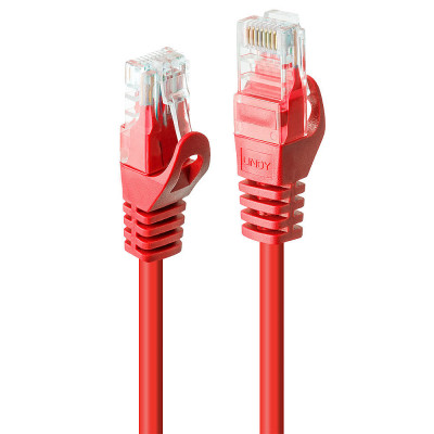 Tinklo Kabelis - LINDY Cat.6 U/UTP Tinklo Kabelis, RJ45, M/M, 250MHz, CCA, 2 m, Raudonas