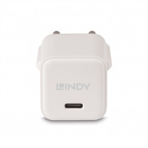 Įkroviklis - LINDY USB Type C GaN Įkroviklis, 20W, Baltas