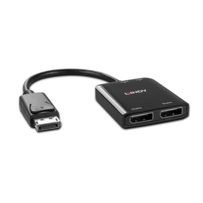 DisplayPort Hub - LINDY 2 Prievadų MST Hub, 2x3840x2160@30Hz, 21.6 Gbit/s, 5VDC