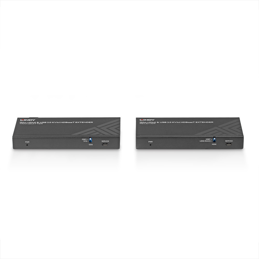 AV Priedas - LINDY Cat.6 HDMI 4K60 USB 2.0 IR HDBaseT KVM Priedas 150 m