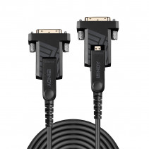 HDMI Laidas - LINDY Šviesolaidinis Hibridinis Micro-HDMI 4K60 Laidas, 18Gbps, Atsparus Micro-HDMI, HDMI, DVI, 10 m, Juodas