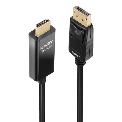 Adapteris - LINDY Display Port į HDMI 4K60Hz Adapteris 18Gbps 2 m