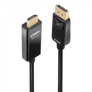 Adapteris - LINDY Display Port į HDMI 4K60Hz Adapteris 18Gbps 2 m