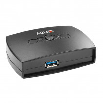 USB Jungiklis - LINDY 2 Prievadų USB 3.0 Įrenginių Dalijimosi Jungiklis 5 Gbps, Juodas