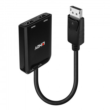 Adapteris - LINDY DisplayPort į 2 Port HDMI MST Hub, 3840x2160@30Hz, 5VDC, Maitinimo Šaltinis