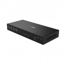KVM Jungiklis - LINDY Dvigubas HDMI 4K60 USB 3.0 KVM Jungiklis su Nuotoliniu Valdymu