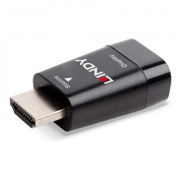 Adapteris - LINDY HDMI į VGA Konverteris, Juodas