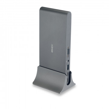 Kompiuterio Dokavimo Stotis - LINDY DST-Pro 5K XT, USB-C Nešiojamojo Kompiuterio Dokavimo Stotis, Trigubas 5K ekranas, 100W PD