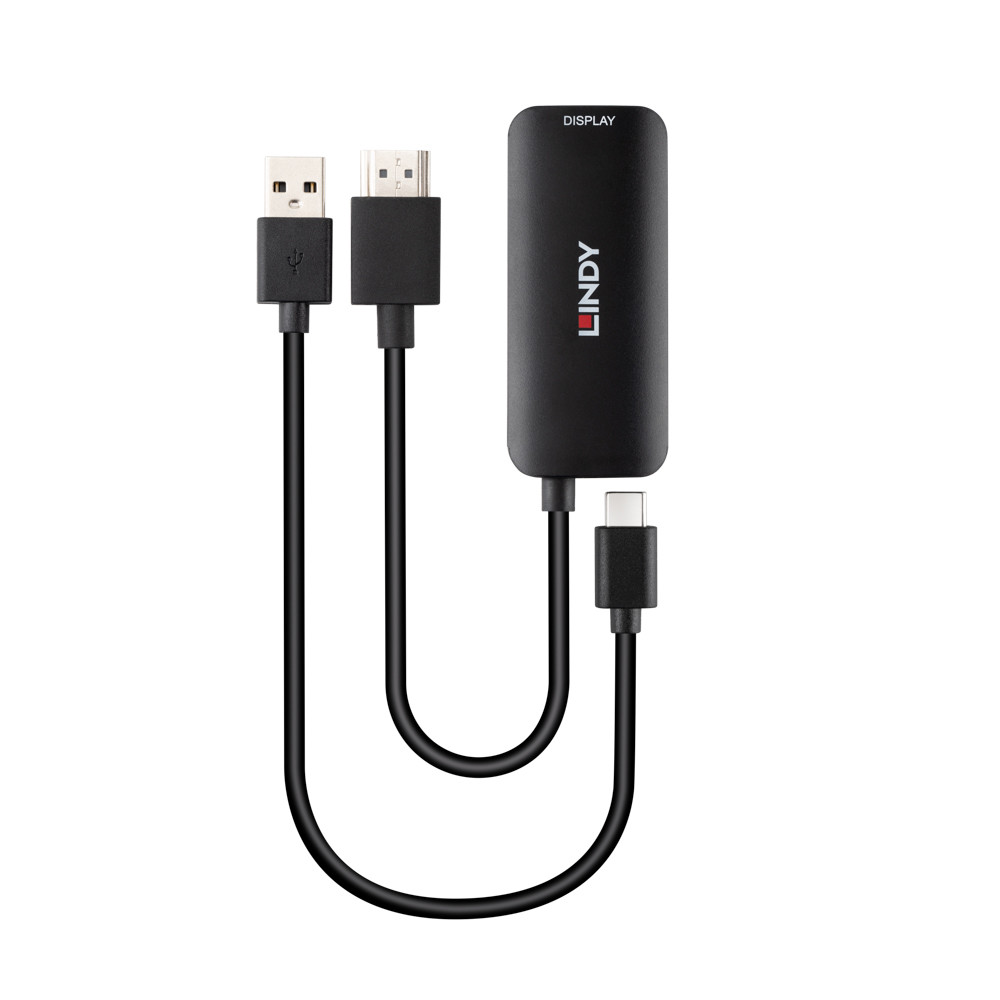 Adapteris - LINDY HDMI į USB Type C Adapteris 3840x2160@60Hz su 1 m Kabeliu
