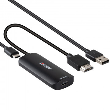 Adapteris - LINDY HDMI į USB Type C Adapteris 3840x2160@60Hz su 1 m Kabeliu