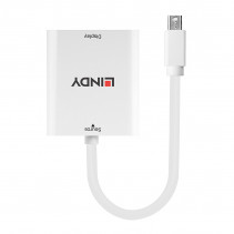 Adapteris - LINDY Mini DisplayPort 1.2 į HDMI 4K 60Hz Aktyvus Adapteris Konverteris, Baltas
