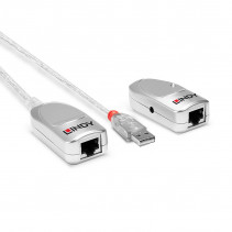 USB Prailginimo Laidas - LINDY USB 1.1 Cat.6 Prailginimo Laidas, 50 m, Skaidrus