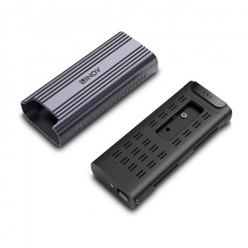M.2 SSD Korpusas - LINDY M.2 SSD USB4 NVMe 40Gbps su Aliuminio Aušintuvu