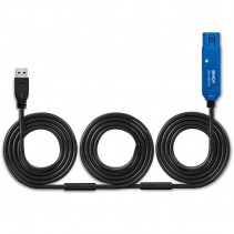 USB Prailginimo Laidas - LINDY USB 3.0 Aktyvus Prailginimo Laidas, 5 Gbps, 20 m, Juodas