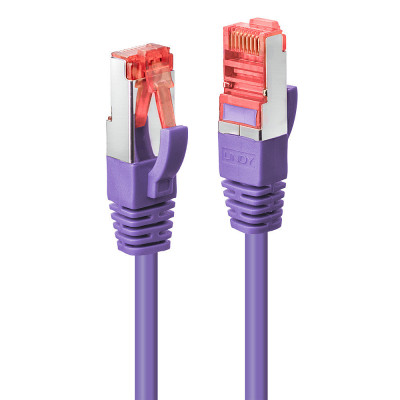 Tinklo Kabelis - LINDY Cat.6 S/FTP Tinklo Kabelis, RJ45, M/M, 250MHz, 27AWG, 1 m, Purpurinis