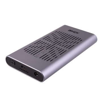 M.2 SSD Dėklas - LINDY SSD Dėklas USB 3.2 Gen 2x2 Dual SSD Klonavimo 20Gbps Palaikymas 42/60/80mm