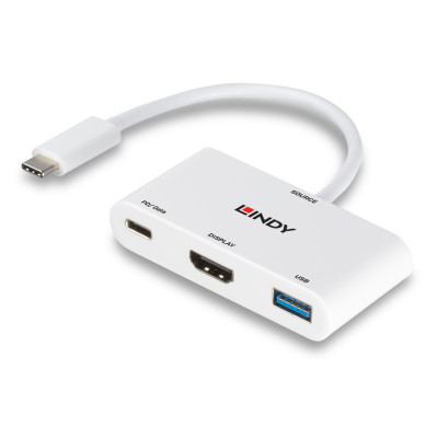 Adapteris - LINDY USB 3.2 Type C į HDMI Adapteris 4K@60Hz PD 100W