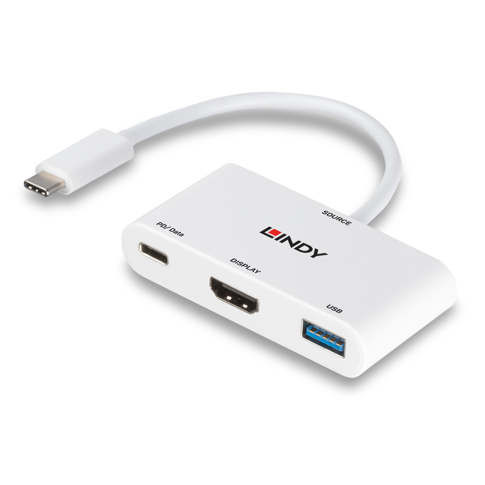 Adapteris - LINDY USB 3.2 Type C į HDMI Adapteris 4K@60Hz PD 100W