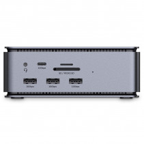 Nešiojamojo Kompiuterio Dokavimo Stotis - LINDY DST-Pro USB4 Dokas 8K/2x4K 60Hz, USB tipo A/C, HDMI, DP, 100W