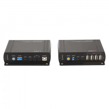 KVM Ilgintuvas - LINDY Cat.6 DVI-D, USB, Garso ir RS232 KVM Ilgintuvas 140 m 1920x1200@60Hz
