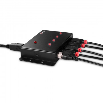 USB Hub - LINDY 4 Prievadų USB 3.0 Metalinis Hub 5Gbps su Montavimo Laikikliais