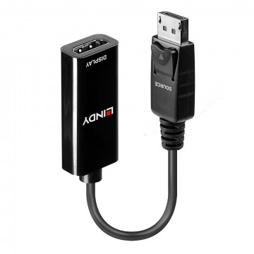 Adapteris - LINDY DisplayPort 1.2 į HDMI 4K Pasyvus Adapteris Konverteris, Juodas
