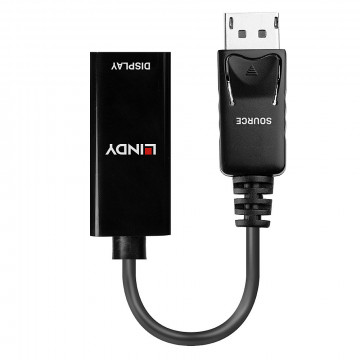 Adapteris - LINDY DisplayPort 1.2 į HDMI 4K Pasyvus Adapteris Konverteris, Juodas