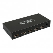 HDMI Skirstytuvas - LINDY 4 Prievadų HDMI 10.2G Skirstytuvas, Juodas