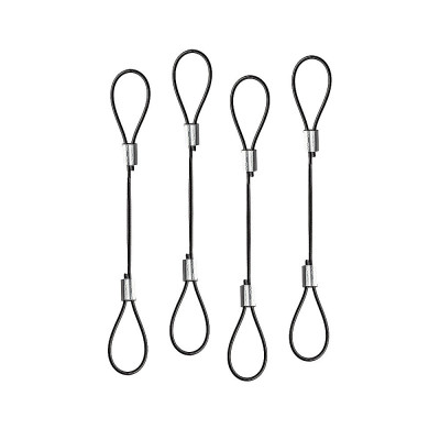 Adapteris - 4 vnt. 150mm Nerūdijančio Plieno Juodas Tvirtinimas