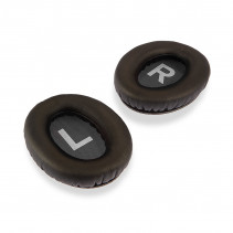 Ausinių Priedas - LINDY Pakaitinės Odinės Ausinių Pagalvėlės LH500XW, Juodos