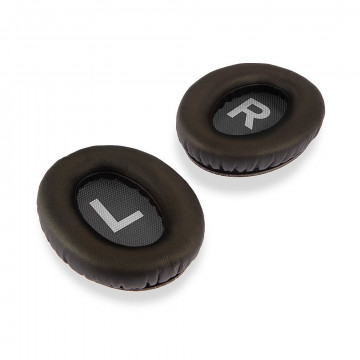 Ausinių Priedas - LINDY Pakaitinės Odinės Ausinių Pagalvėlės LH500XW, Juodos