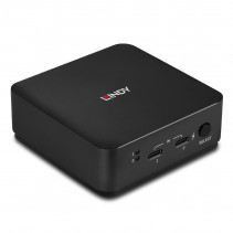 KVM Jungiklis - LINDY 2 Prievadų Type C, Dvigubas HDMI 4K60 KVM Jungiklis su USB 3.2 Gen 2, 100W PD