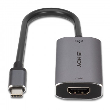 Adapteris - LINDY USB Type C į HDMI 8K60 Konverteris, Pilkas