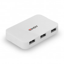 USB Hub - LINDY 4 Prievadų USB 3.0 Hub 5 Gbps su 0.5 m Kabeliu