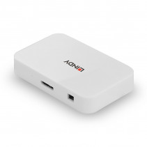 USB Hub - LINDY 4 Prievadų USB 3.0 Hub 5 Gbps su 0.5 m Kabeliu