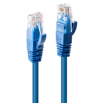 Tinklo Kabelis - LINDY Cat.6 U/UTP Tinklo Kabelis, RJ45, M/M, 250MHz, 3 m, Mėlynas