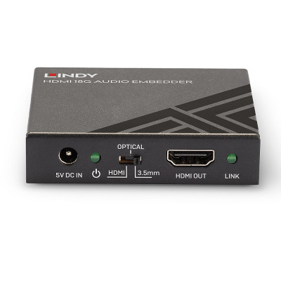 Audio Embedder - LINDY HDMI 18G Audio Embedder 3840x2160@60Hz 24-bit/192KHz