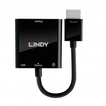 Garso Adapteris - LINDY HDMI į VGA ir Garso Keitiklis, 1920x1200@60Hz