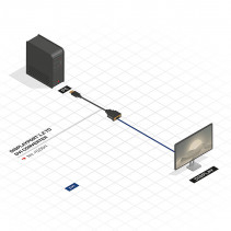 Adapteris - LINDY DisplayPort 1.2 į DVI-D Basic Adapteris, Maksimali Raiška 1920x1080@60Hz / 1920x12000@60Hz, 150 mm, Juodas