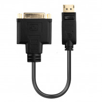 Adapteris - LINDY DisplayPort 1.2 į DVI-D Basic Adapteris, Maksimali Raiška 1920x1080@60Hz / 1920x12000@60Hz, 150 mm, Juodas