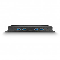 USB Hub - LINDY 7 Prievadų USB 3.2 Gen 2 Metalinis Hub, 10Gbps su Maitinimu