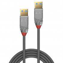 USB Laidas - LINDY Cromo Line USB 3.2 Type A į A Laidas, 5Gbps, 5 m, Pilkas