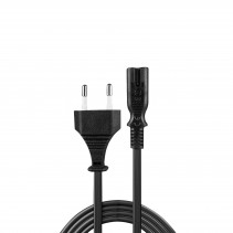 Maitinimo Laidas - LINDY Euro Kištukas į C7 Maitinimo Laidas, 3 m, Juodas