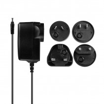 Adapteris - LINDY 12VDC 3A Daugiašalis Adapteris, 100-240VAC, 5.5/2.5mm, Juodas