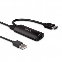 Adapteris - LINDY HDMI 8K60 į DisplayPort 1.4 Konverteris, 7680x4320@60Hz, 48Gbps, Juodas